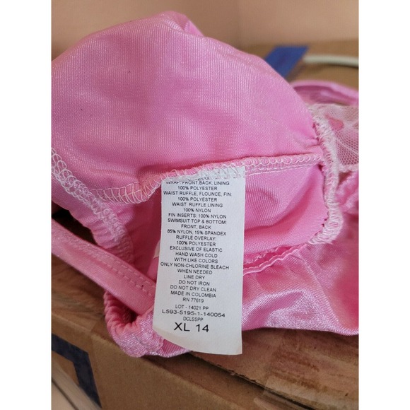 Disney Cruise Line Parks Ariel Little Mermaid 3pc Costume Sz 14 XL Tail Youth - Picture 8 of 10